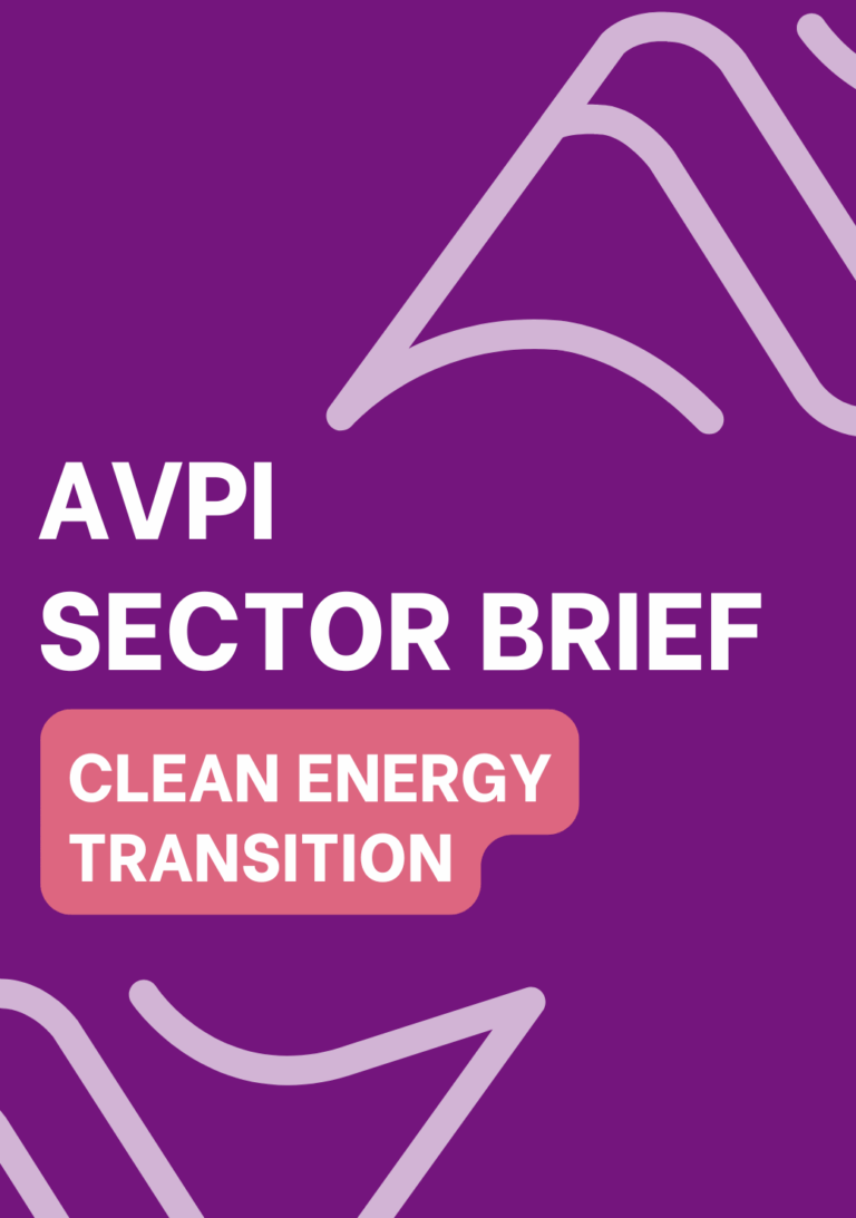 AVPI Sector Brief: Clean Energy Transition